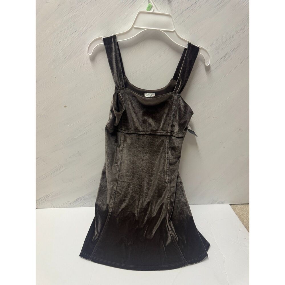Abercrombie Kids Velvet Dress Girls Size 9/10 Brown Sleeveless Fit & Flare NWT